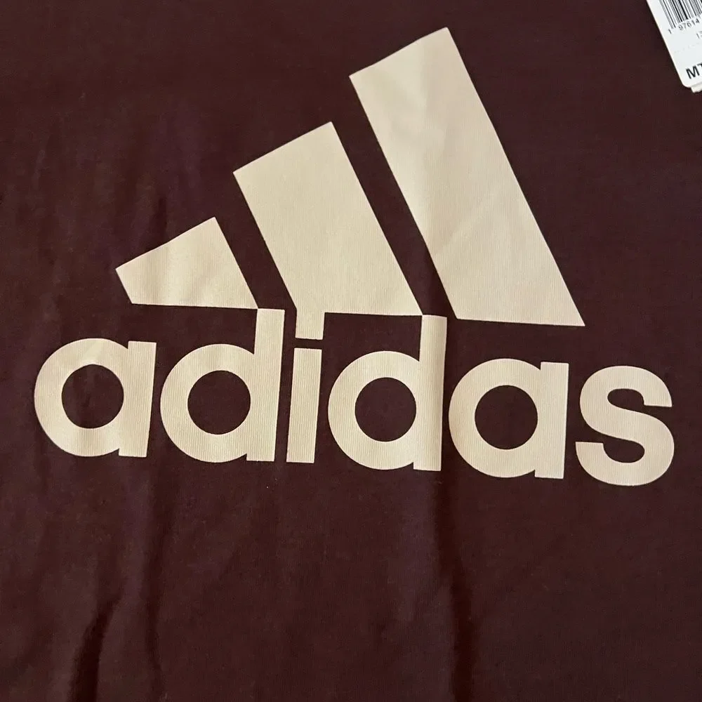 Adidas Multisport Badge of Sport Long Sleeve T-Shirt- Size Medium Tall - Picture 4 of 7